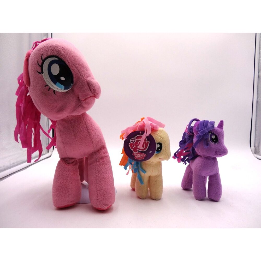 My Little Pony Pinkie Pie 11" Plush Hasbro 2012 Fluttershy and Twilight Sparkle
